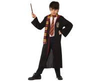 Includes: Gryffindor hooded robe, scarf, tie and wand
